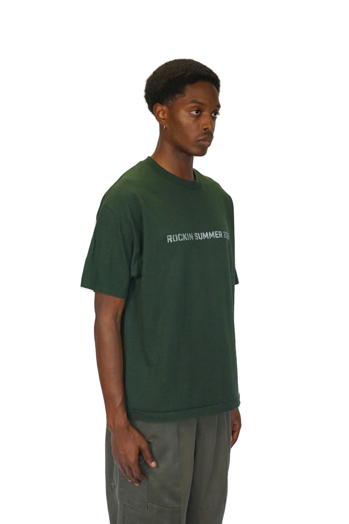 T-shirt Rockin Summer 2026 - Vert - photo portee