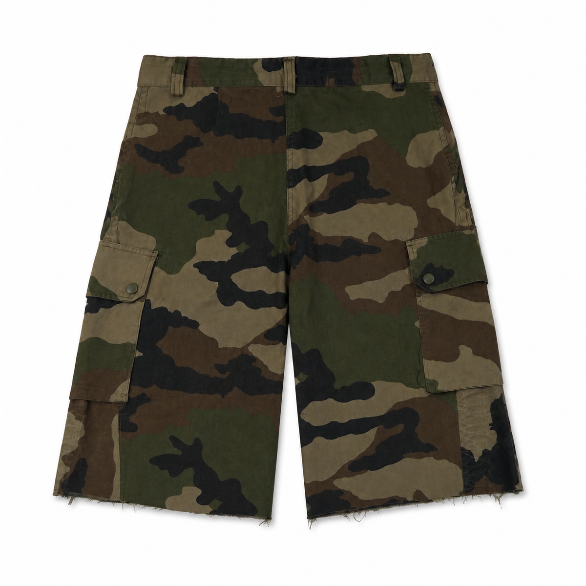 SHORT CARGO CAMO RECONSTRUIT